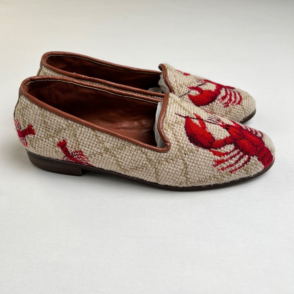 *FIRM PRICE* By Paige Lobster Needlepoint Loafers - Picture 7 of 12